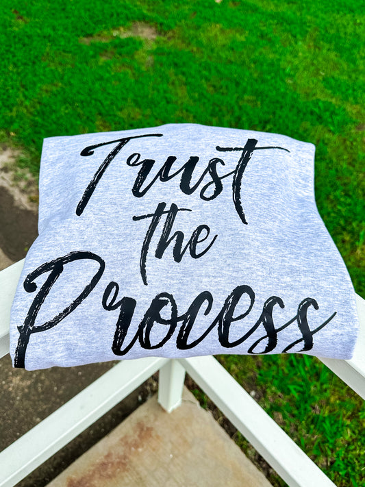 Trust The Process Hoodie Ash