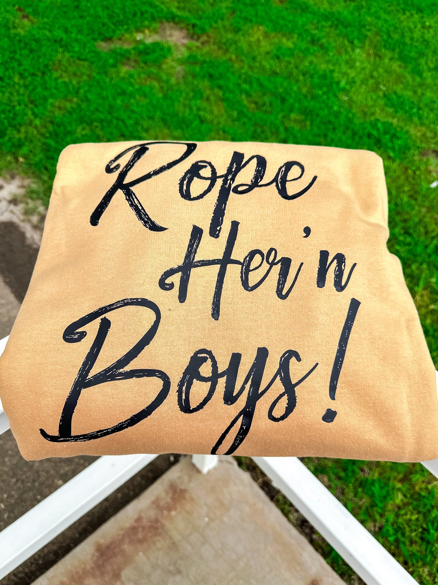 Rope Her 'n Boys Hoodie Old Gold