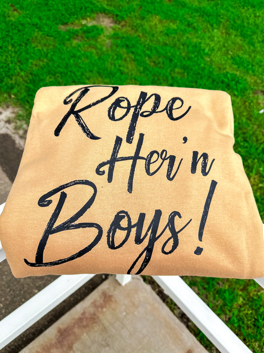 Rope Her 'n Boys Hoodie Old Gold