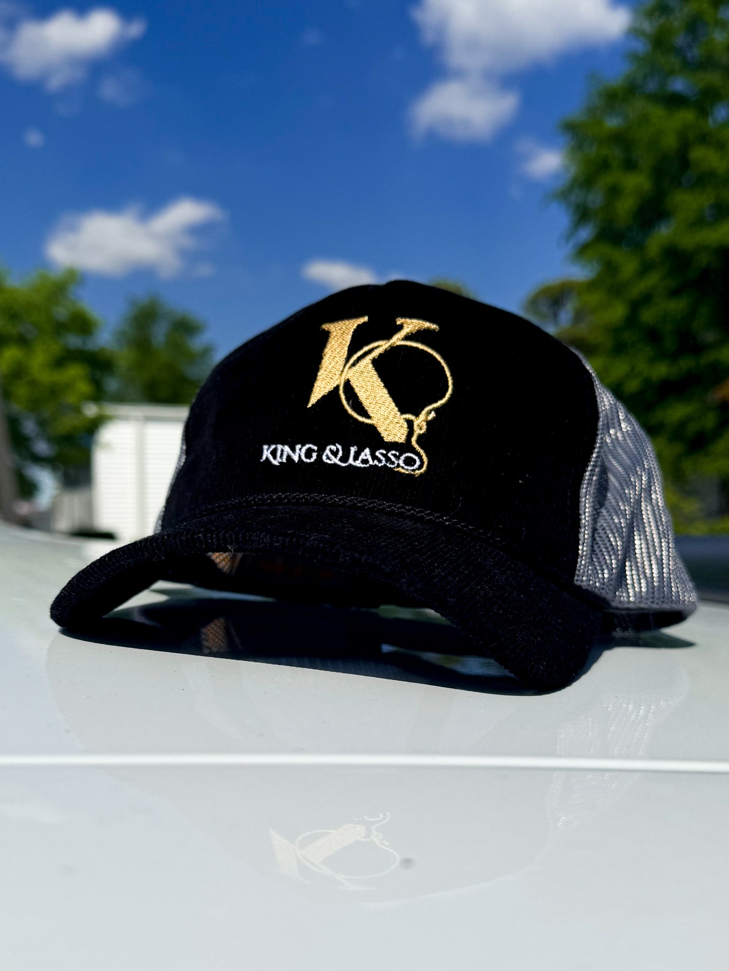 Classic King Black Corduroy Hat