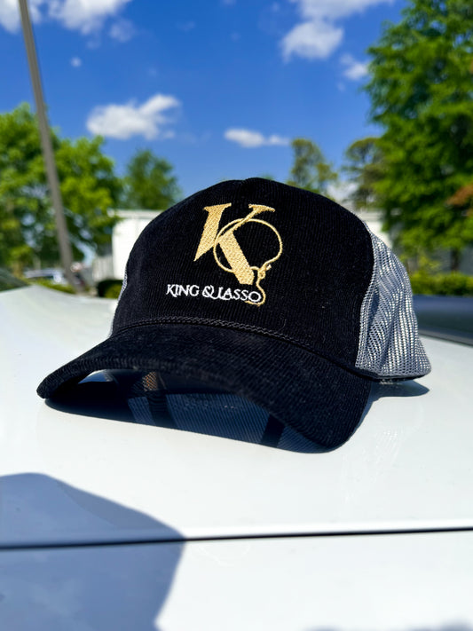 Classic King Black Corduroy Hat