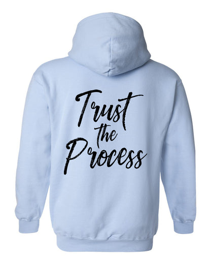 Trust The Process Hoodie Light Blue